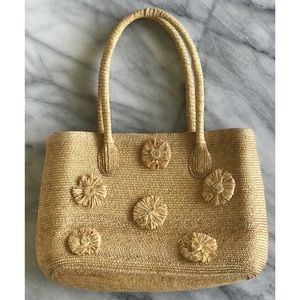 Liz Claiborne Wicker Shoulder Bag